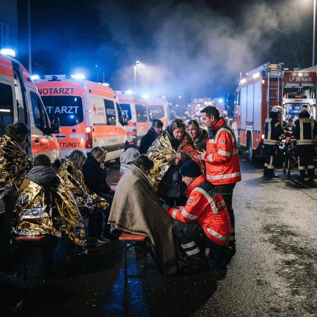 Obdachlosenunterkunft brennt – Symbolbilder 2
