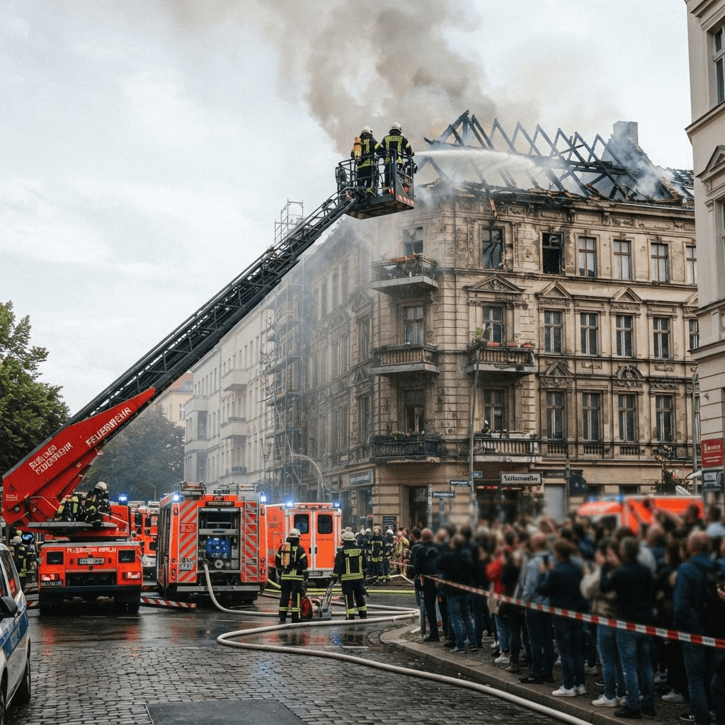 Dachstuhl steht in Vollbrand – Symbolbilder 2