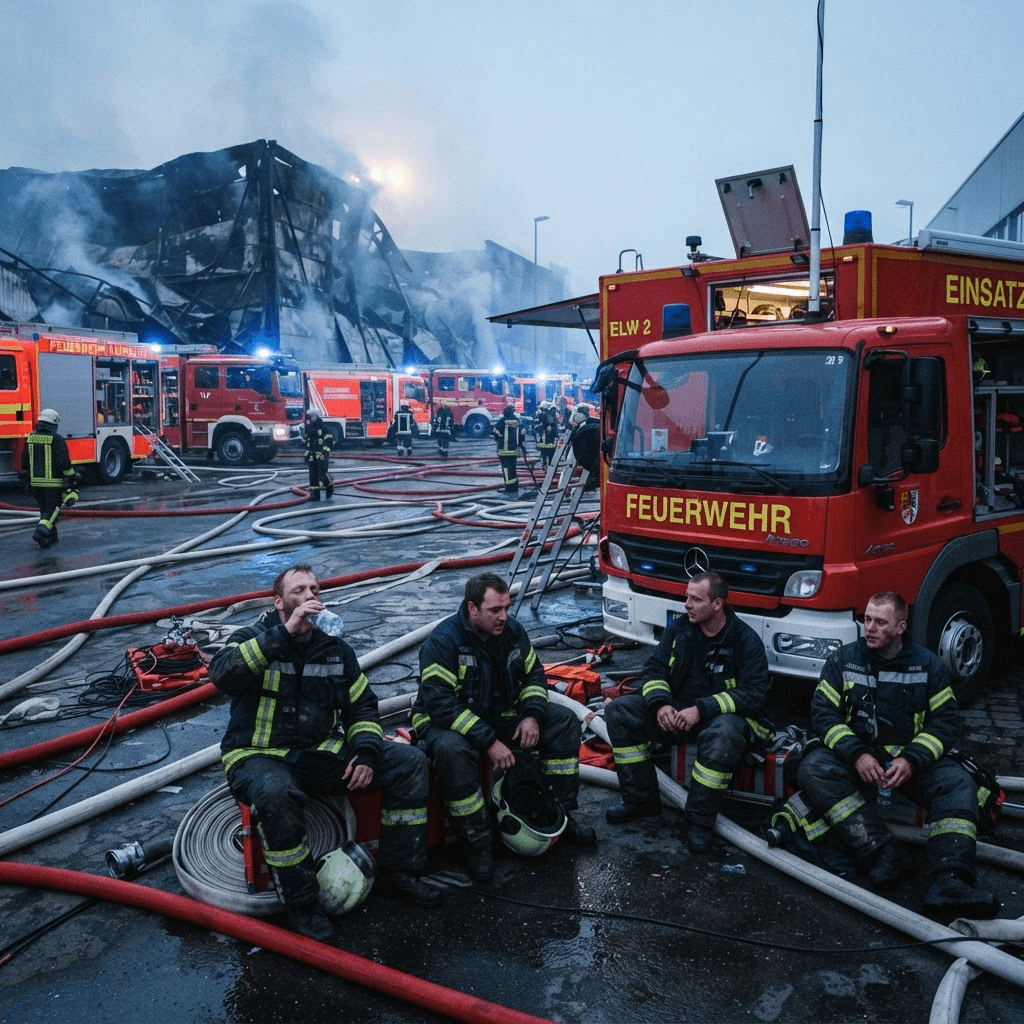Großbrand von Lagerhallen — Einsatz des Jahres – Symbolbilder 2